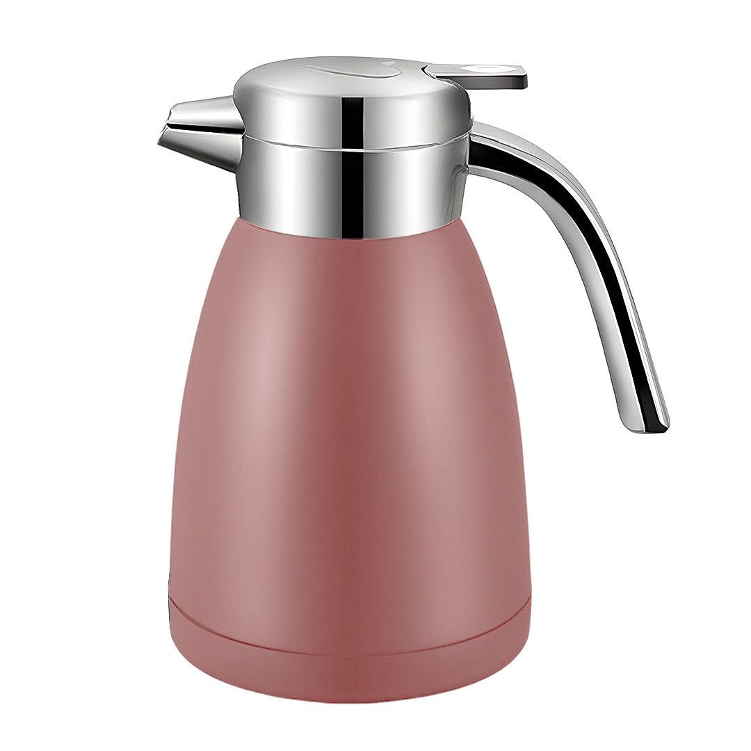 1.8L Pink Stainless Steel Water Bottle Insulated Vacuum Flask Coffee Jug