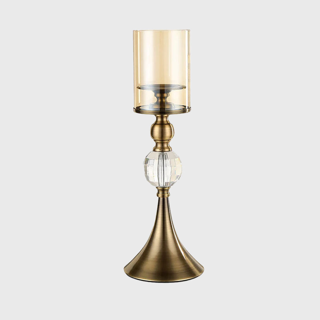43cm Glass Candle Holder