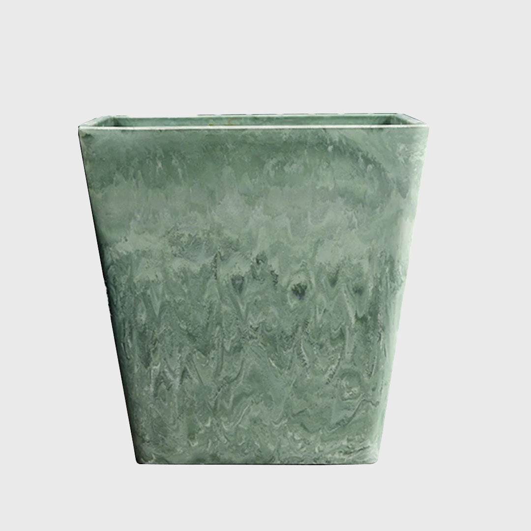 27cm Green Grey Square Planter