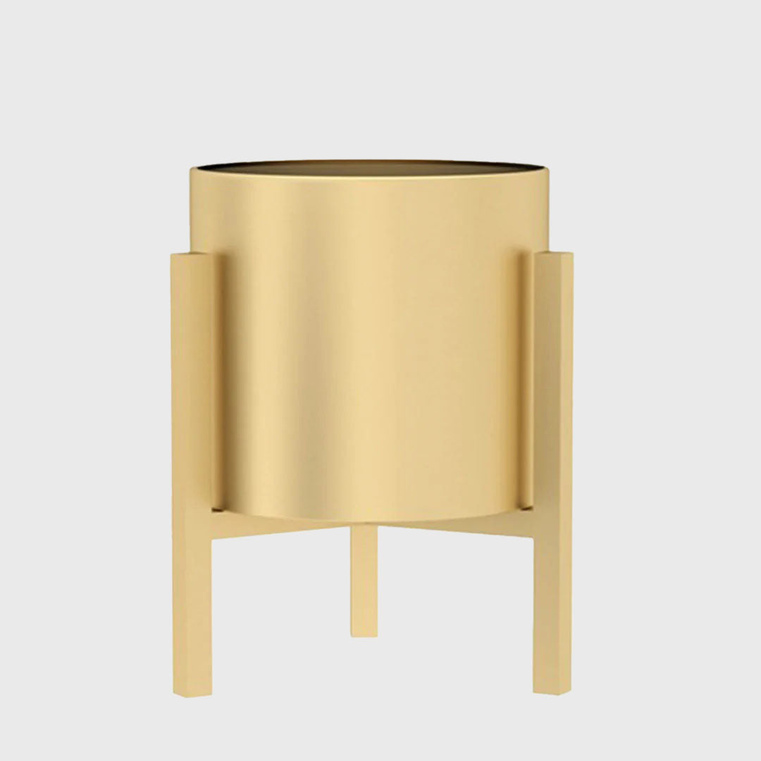 30CM Reversible Gold Metal Plant Pots Holders Rack