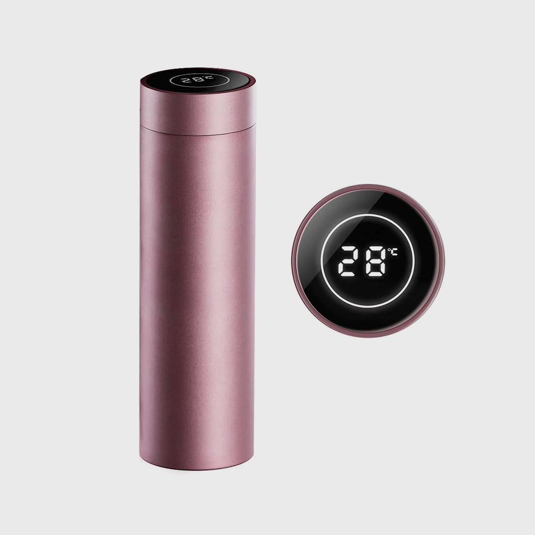 500ML Smart Thermometer Bottle Vacuum Flask Rose Gold