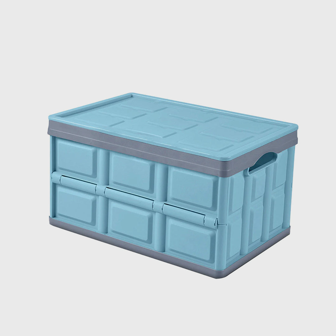 56L Collapsible Car Trunk Storage Box Blue