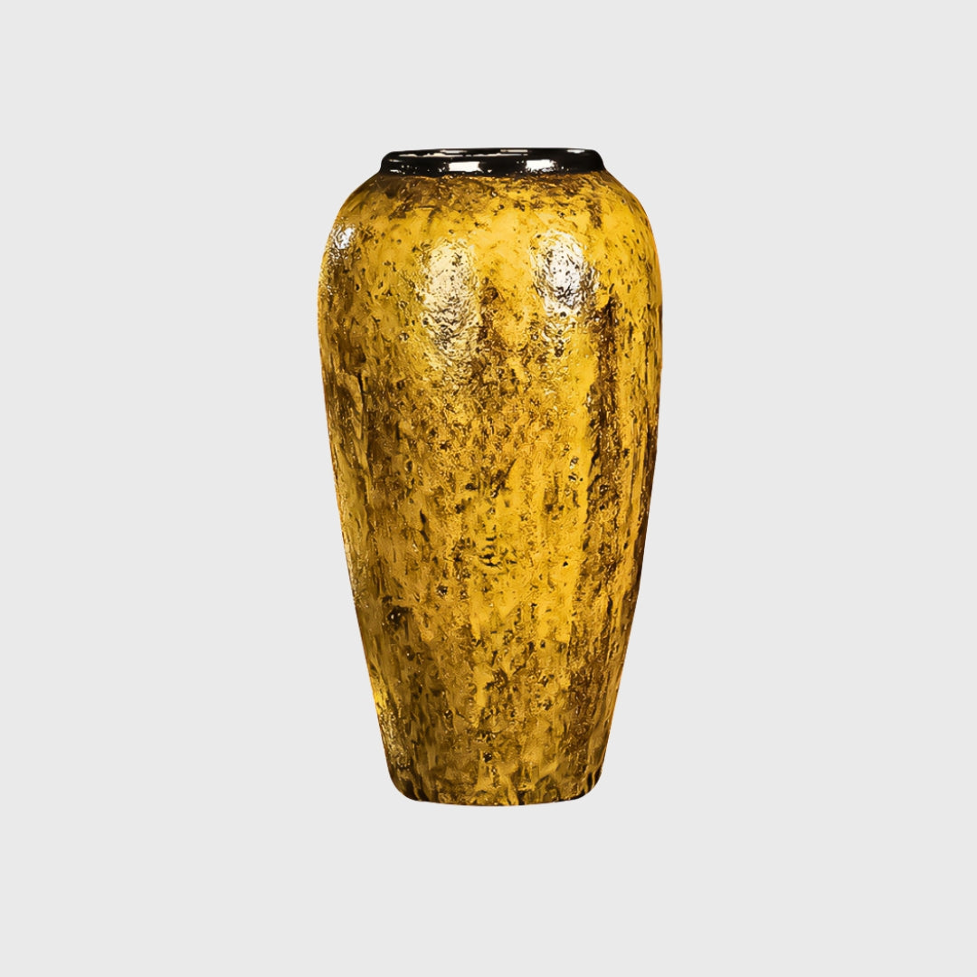 35x17cm Yellow Large Ceramic Flower Vase Elegant Living Room Home Decor