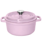 Cast Iron Ceramic Casserole 2.7L Pink 22cm