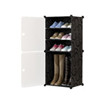 4 Tier Shoe Rack Organizer Sneaker Footwear Storage