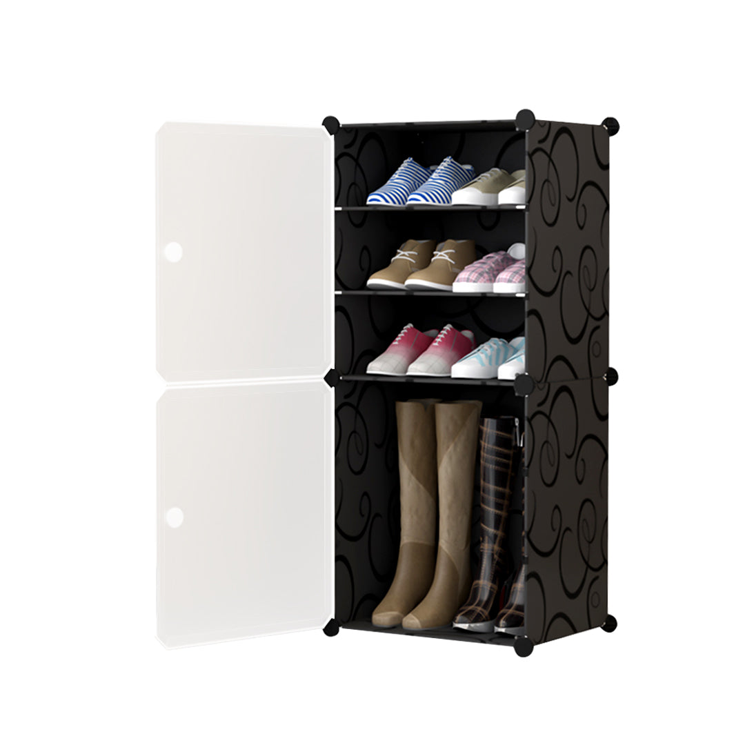 4 Tier Shoe Rack Organizer Sneaker Footwear Storage
