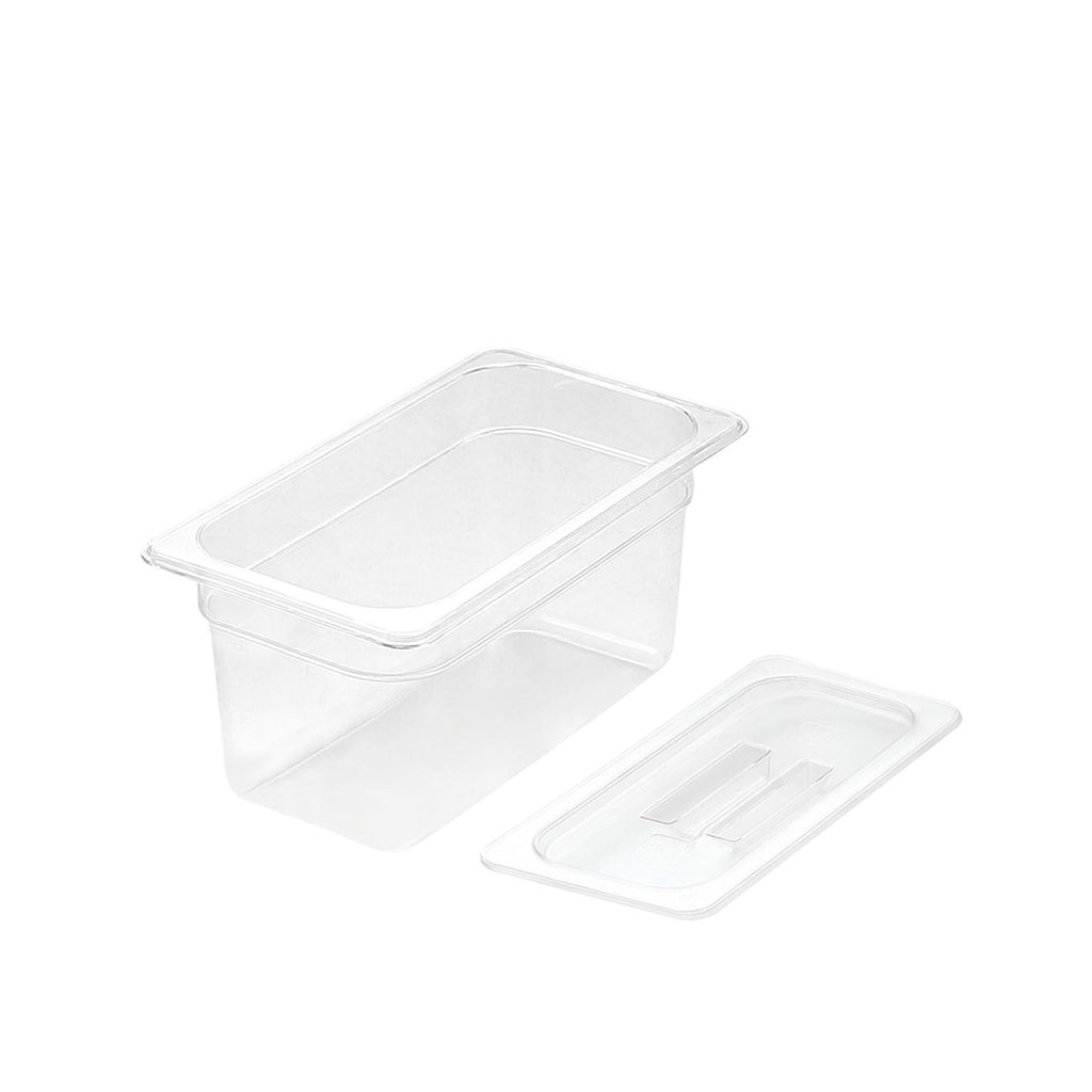 150mm Clear GN Pan 1/3 Food Tray with Lid