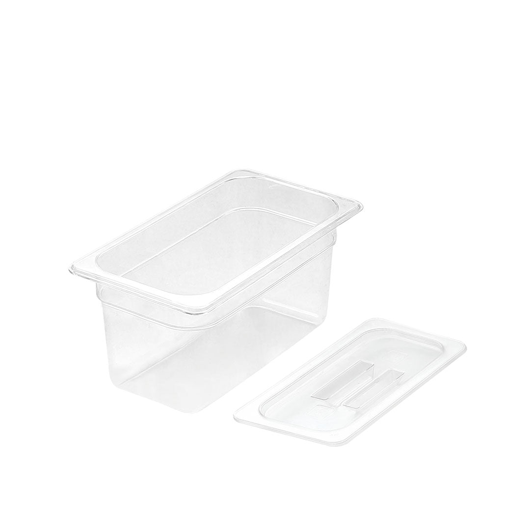 150mm Clear GN Pan 1/3 Food Tray with Lid