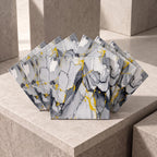 SOGA Peel & Stick Floor and Wall Tiles 60 x 60cm 10 Pack Blue Agate Faux Marble