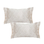 SOGA 2X 35cm Natural Woven Fringe Throw Pillows