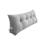 SOGA 120cm Silver Wedge Bed Cushion