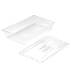 100mm Clear GN Pan 1/1 Food Tray with Lid
