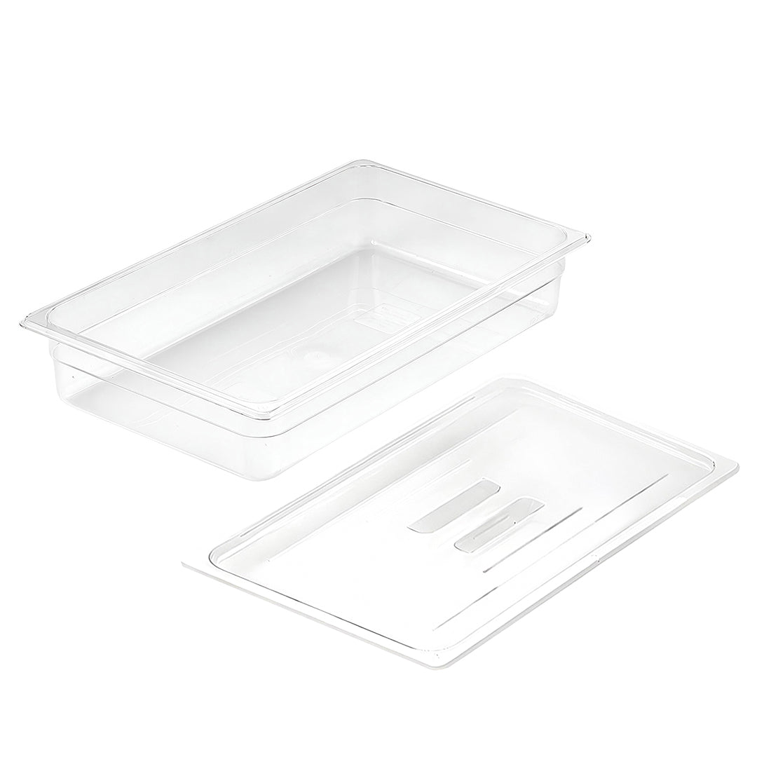 100mm Clear GN Pan 1/1 Food Tray with Lid