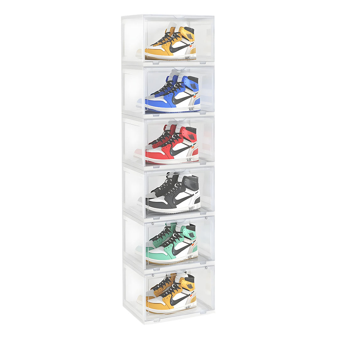 6 Tier Transparent Shoe Organiser