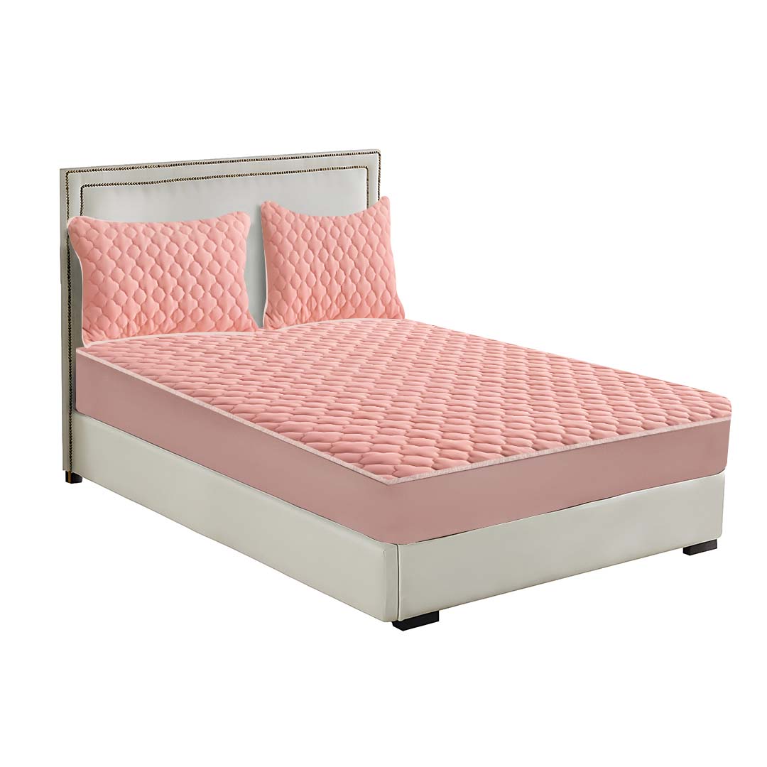 183cm Pink Wide Mattress Cover  Clover Design