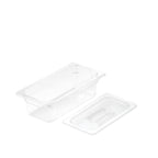 100mm Clear GN Pan 1/3 Food Tray with Lid