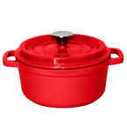Cast Iron Porcelain Casserole 2.7L Red 22cm