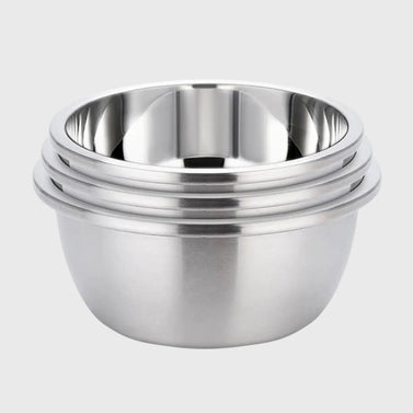 SOGA 3Pcs Matte Stainless Steel Mixing Bowl