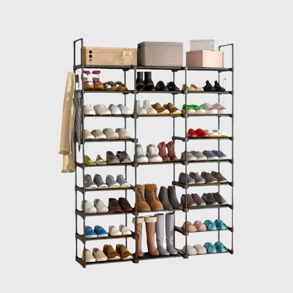 21-Shelf Tier Shoe Storage with Handle