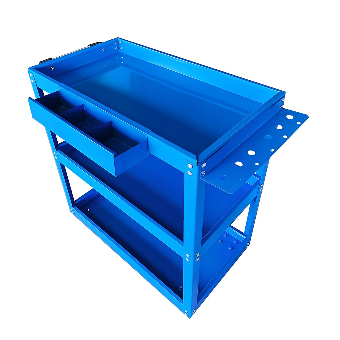 3 Tier Tool Storage Cart Blue