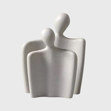 Ornament Set of 2 Abstract Human Figurine Sculptures Minimalist