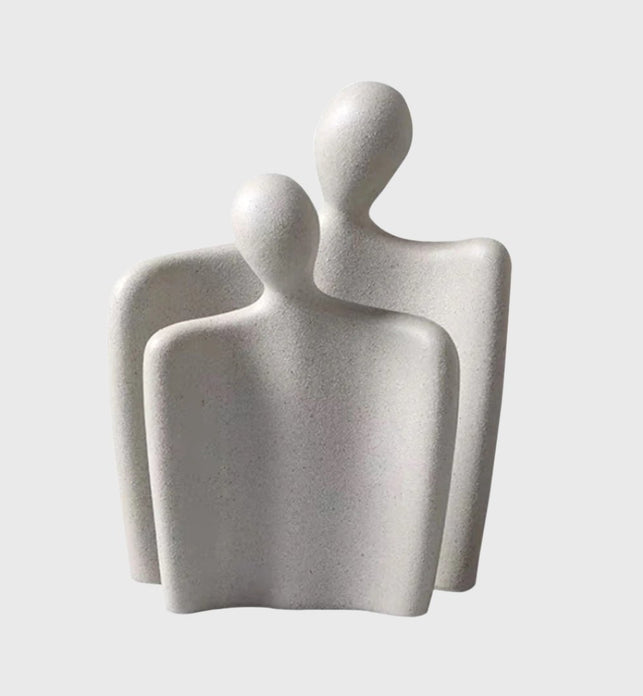 Ornament Set of 2 Abstract Human Figurine Sculptures Minimalist