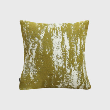 50cm Throw Pillow White and Olive Green Plush Polyester Fiber