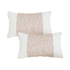 SOGA 2X 35cm Modern Beige Block Textured Decorative Throw Pillow