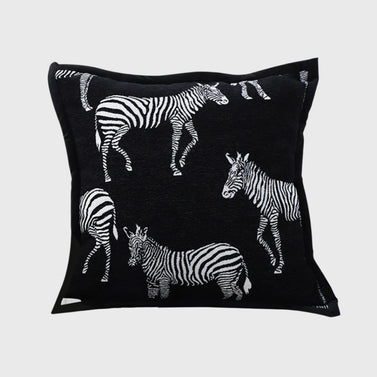 45cm Black Light Luxury Zebra Cushion