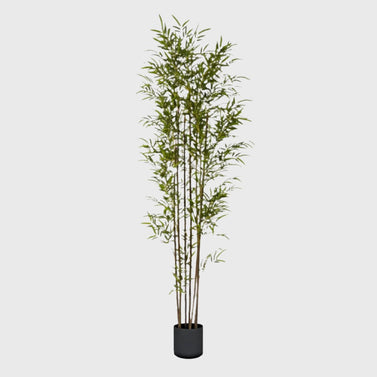 SOGA 210cm Lucky Bamboo Tree Bambusa Vulgaris Artificial Plant w/ 7 Branches Home Accent Decor