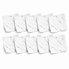 SOGA Peel & Stick Floor and Wall Tiles 30 x 30cm 10 Pack White Faux Marble