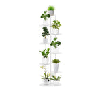8 Tier White Metal Plant Rack