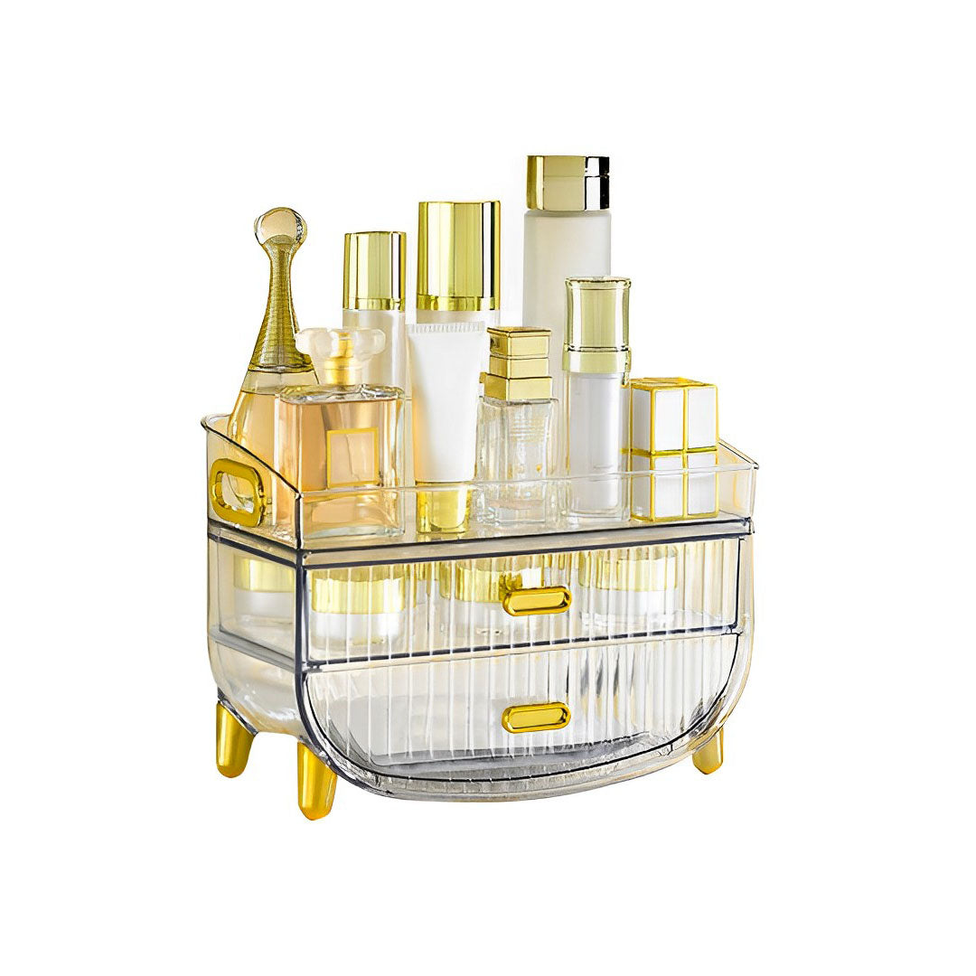 3 Tier Transparent Multifunctional Countertop Cosmetic Storage Organiser