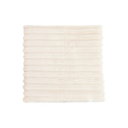 SOGA 45cm Cream Corduroy Square Soft Leaning Plush Backrest Throw Seat Pillow