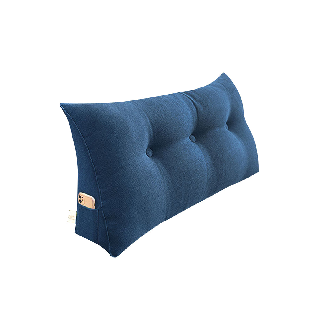 SOGA 100cm Blue Wedge Bed Cushion