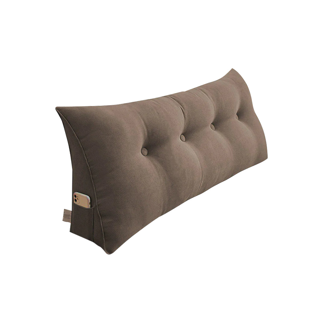 SOGA 120cm Coffee Wedge Bed Cushion