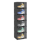 6 Tier Black Shoe Organiser