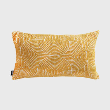 35cm Mustard Yellow Throw Pillow Geometric