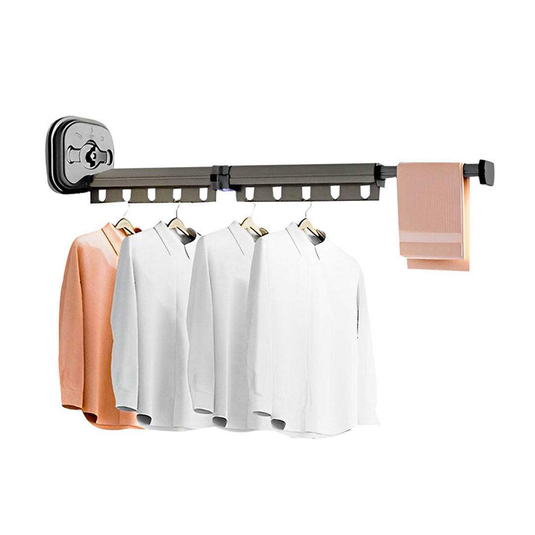 93.2cm Wall-Mounted Clothing Dry Rack Retractable Hanger