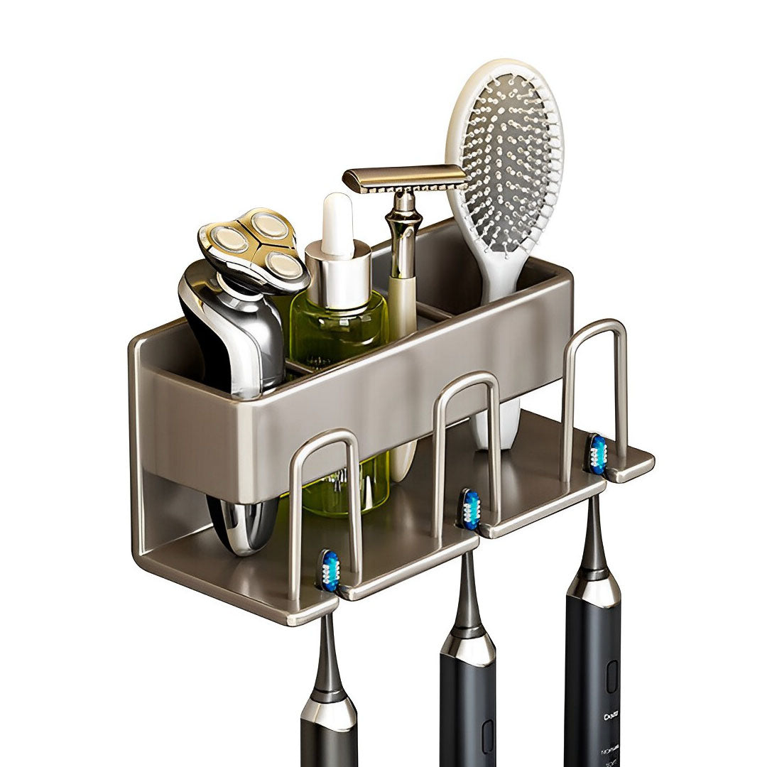 21cm Wall-Mounted Bathroom Storage Rack