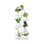 6 Tier White Metal Plant Rack