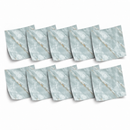 SOGA Peel & Stick Floor and Wall Tiles 30 x 30cm 10 Pack Jade Faux Marble