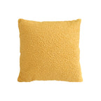SOGA Boucle Textured Cushion 50cm Mustard Yellow Soft Cozy Decorative Throw Pillow