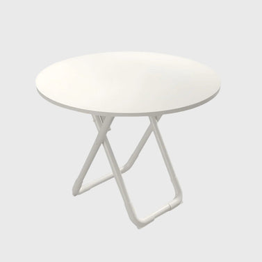 80cm White Modern Minimalist Table with Sleek Surface