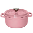 Cast Iron Porcelain Casserole 3.6L Pink 24cm