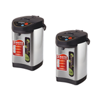 SOGA 2X 3.2L Silver Stainless Steel Electric Thermal Pot Dispenser with 3 Dispensing Modes