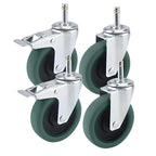 4" Swivel Castor Wheels with 2 Lock Brakes Casters