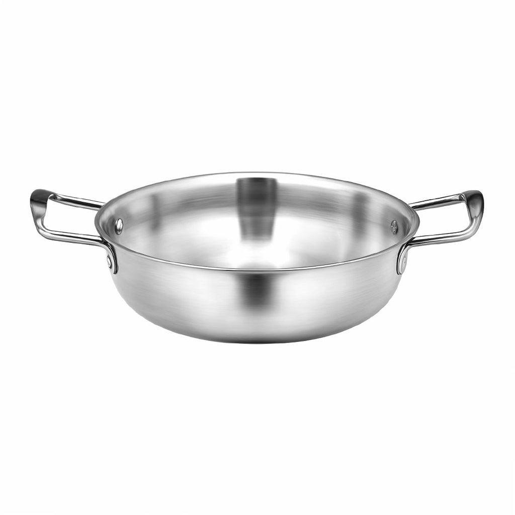 22cm  Premium Silver Seafood Dry Pot Stockpot Versatile and Durable Kitchen Essential