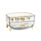 2 Tier Transparent Multifunctional Countertop Cosmetic Storage Organiser
