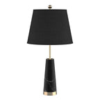 68cm Black Marble Table Lamp